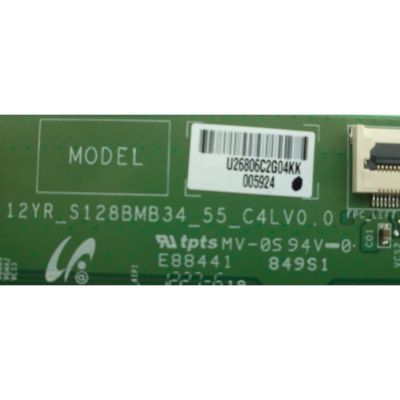 T-CON / VIZIO LJ94-26806C / 26806C / 12YR_S128BMB34_55_C4LV0.0 / PANEL LTA550HJ13-C01 / MODELO M550VSE LWJSNKBN - Imagen 2