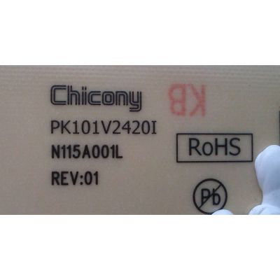 FUENTE DE PODER / TOSHIBA 75025139 / PK101V2420I / N115A001L / 9MC115A00FC3V3LF / 04-PK101V2420I-VGXSL / PANEL V400HJ2-LE2 Rev.C1 / MODELO 40S51U - Imagen 3