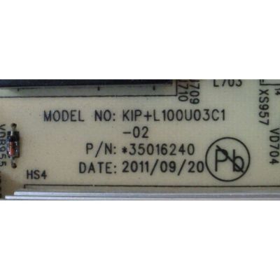 FUENTE DE PODER / KONKA 35016240 / 34008015 / KIP+L100U03C1 / MODELO LC32TS86C	 - Imagen 4