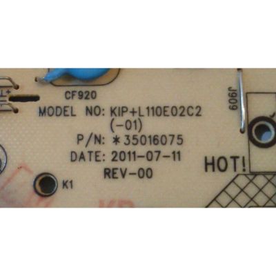 FUENTE DE PODER / KONKA 35016075 / 34007238 / KIP+L110E02C2 / GKGW12-0018120 / MODELO LED37IS95N	 - Imagen 3