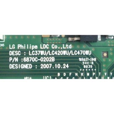 T-CON / TOSHIBA 6871L-2041E / 2041E / 6870C-0202B / MODELO 42XV540U	 - Imagen 2