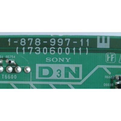 TARJETA D3N / SONY A-1663-192-A / 1-878-997-11 / 173060011 / A1663192A / PARTES SUSTITUTAS A-1663-192-A / A-1663-192-B / PANEL LTY520HH02 / MODELOS KDL-52XBR9 / KDL-52VL150 / KDL-52W5100 / KDL-52W5150 / KDL-52Z5100 / KDL-52EX500 - Imagen 4