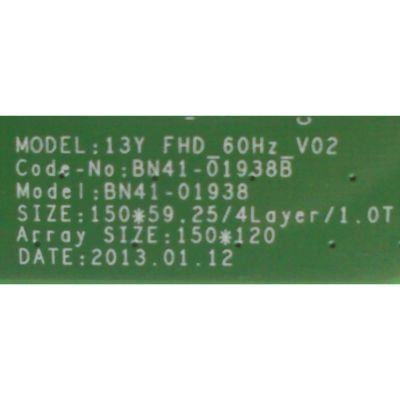 T-CON / SAMSUNG BN95-00860A / BN97-06998A / BN41-01938B /PANEL CY-DF460BGLV1H /  MODELO UN46F5500AFXZA TS01 / N46EH5300FXZA UF03	 - Imagen 2