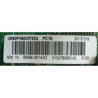MAIN PARA TV SAMSUNG / NUMERO DE PARTE BN94-06143D / BN41-01937B / BN97-06989B / PARTE SUSTITUTA BN94-06418K / PANEL CY-DF600CGSV3H / MODELOS UN60EH6003 / UN60EH6003FXZA HH01 / UN60FH6003FXZA HH01 - Imagen 2
