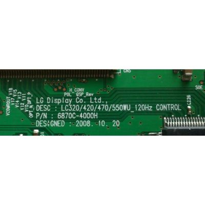 T-CON / LG 6871L-1502C / 1502C / 6870C-4000H / MODELO 42LH50-UA	/ 42LH50.UC / SUSTITUTAS / 6871L-1502D / 6871L-1502F / 6871L-4470A / 6871L-4470F / 6871L-4470C - Imagen 2