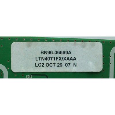 DRIVE PARA T-CON / SAMSUNG BN96-06669A / BN97-01751F / BN41-00944A / MODELO LNT4671FX/XAA	 - Imagen 2