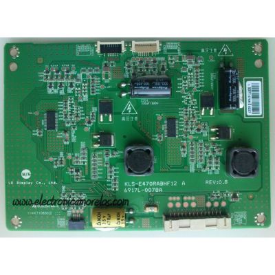LED DRIVER PARA TV VIZIO / NUMERO DE PARTE 6917L-0078A / KLS-E470RABHF12 / 078A / KLS-E470RABHF12A / PANEL'S LC470EUA (AE)(M1) / LC470EUN (SE)(F1) / LC470EUN (SE)(M1) / MODELOS TC-L47E5 / M3D470KDE LTYPMK / E47 CE4701-EUNSEM2 / DETC470M