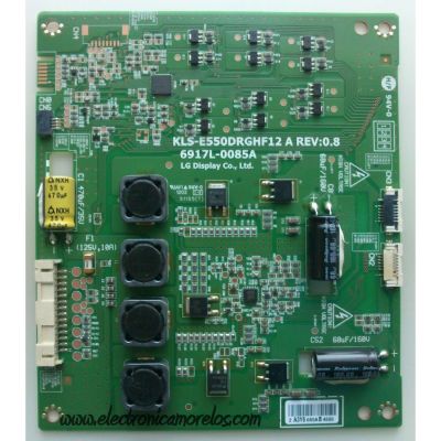 LED DRIVER VIZIO / PANASONIC 6917L-0085A / KLS-E550DRGHF12A / 085A / PANEL LC550EUD (SE)(F3) / MODELOS TC-L55ET5 / M3D550KD / M3D550KD LTYPMLEN