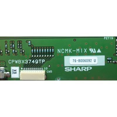 T-CON / SHARP / PHILIPS CPWBX3749TPXB / NCMK-M1X / CPWBX3749TP / MODELO 52PFL7432D/37	 - Imagen 2