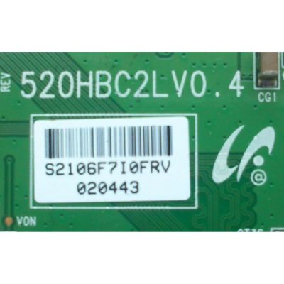 T-CON SAMSUNG LJ94-02106F / 520HBC2LV0.4 / MODELO KDL-52W300	 - Imagen 2