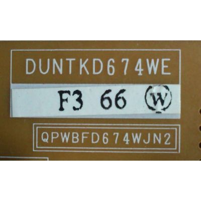 FUENTE DE PODER / TUNER / DUNTKD674WEF3 / DUNTKD674WE / QPWBFD674WJN2 / DS-1107A / MODELO LC-20SH6U	 - Imagen 2