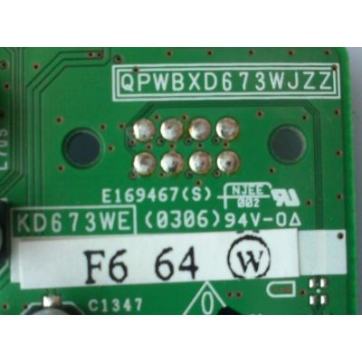 MAIN / SHARP DUNTKD673FMF6 / DUNTKD673WEF6 / KD673WE / QPWBXD673WJZZ / PANEL LK150V3GZ13Z / MODELO LC-15AV6U - Imagen 2