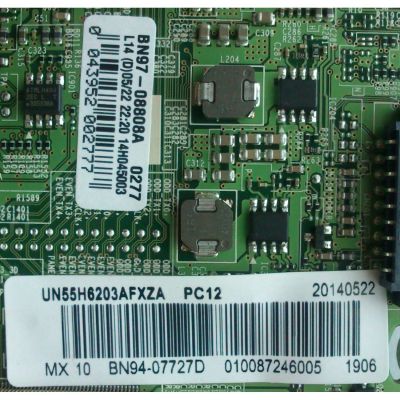 MAIN PARA TV SAMSUNG / NUMERO DE PARTE BN94-07727D / BN41-02245A / BN97-08808A / BN9407727D / PANEL CY-DF550CSLV1H / MODELOS UN55H6203 / UN55H6203AFXZC / UN55H6203AFXZA US01 - Imagen 3