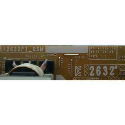 FUENTE DE PODER PARA TV SAMSUNG / NUMERO DE PARTE BN44-00438A / PSIV121411A / BN4400438A / I2632F1_BSM / SUSTITUTA BN44-00438B / BN98-03038K / MODELOS LN26D450 / LN26D460 / LN26D467 / LN32D403 / LN32D405 / LN32D430 / LN32D450 / LN32D468 - Imagen 4