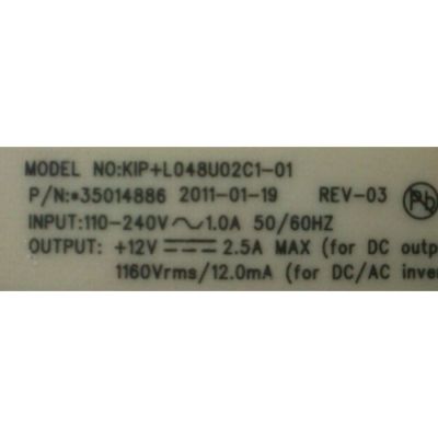 FUENTE DE PODER / KONKA 35014886 / 34006621 / KIP+L048U02C1-01 / MODELO LC24FS66DC	 - Imagen 2