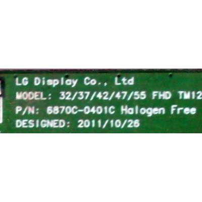 T-CON / PANASONIC 6871L-2823F / 2823F / 6870C-0401C / MODELO TC-L42E5X	/ M420KD LTYPMGCN - Imagen 2