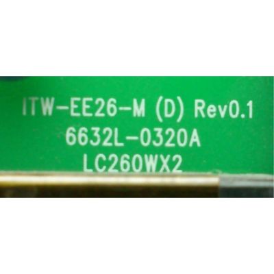 BACKLIGHT INVERSOR MASTER / INSIGNIA 6632L-0320A / ITW-EE26-M(D) / MODELO NS-LCD26	 - Imagen 2