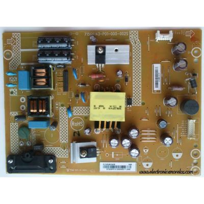 FUENTE DE PODER / VIZIO PLTVDL281XAF2 / 715G6143-P02-000-002H / 715G6143-P01-000-002S / PANEL TPT315B5-DXJSFE REV.SIH/ MODELOS E320I-B1 / E320-B1 LTY7PKAQ / E320-B1 LTF7PKFQ