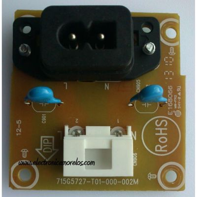 CONECTOR DE POWER / VIZIO 715G5727-T01-000-002M / E168066 / MODELO E291-A1 LTTMNVBP	