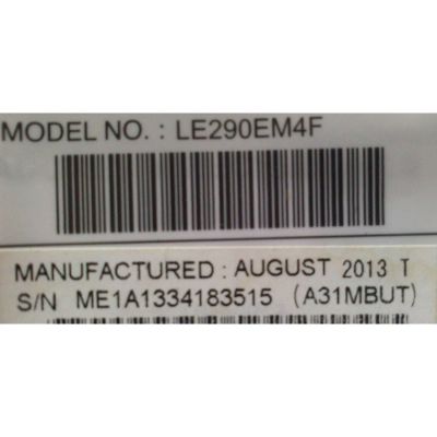 MAIN / EMERSON A31MBUT / BA31M0G0201 2 / MODELO LE290EM4 - Imagen 2