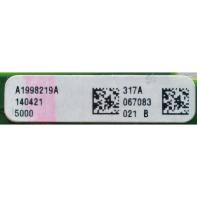 TARJETA TUNER DE A/V / PARA TV SONY / NUMERO DE PARTE A1998219A 317 / 1-889-203-12 / A-1998-219-A / 173457512 / S100004BS2031-16 / PANEL LSY400HM03-A02 / MODELO KDL-40W590B / KDL-40W580B - Imagen 2