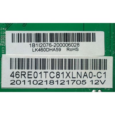 MAIN / RCA 1B1I2076 / 46RE01TC81XLNA0-C1 / T.RSC8.1B 10516 / MDOELO 46LA45RQ	 - Imagen 2