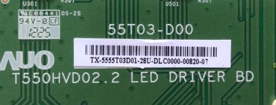 LED DRIVER / VIZIO 55.55T03.D01 / 5555T03D01 / 55T03-D00 / T550HVD02.2 / MODELO M550SL LAQAMCBN /  M550SL LATAMCDN  / M550VSE LWJANKAN / PANEL T550HVN01.5 - Imagen 2