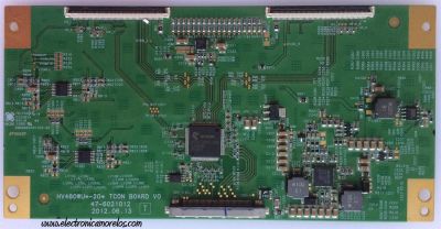 T-CON ORIGINAL PARA TV  PHILIPS / NUMERO DE PARTE 44-97710240Y / HV460WU-20 / HV460WU2-200 / 47-6021012 / PANEL U3FQ0XH / DISPLAY HV460WU2-200 / MODELO 46PFL3908/F7 / FW50D36F / 46PFL3608/F7 DS1 / 46PFL3708/F7 / 46HFL5784L/F7 / 46HFL3684S/F7