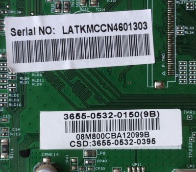 MAIN PARA TV VIZIO / 3655-0532-0150 / 0171-2272-4309 / 3655-0532-0395 / PANEL LC550EUA (AE)(R1) / MODELO M550SL LATKMCCN - Imagen 2