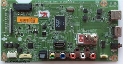 MAIN / LG EBT63034612 / EAX65614404(1.0) / 410RMSSF4294 / SUSTITUTA CRB34387801 / PANEL LC490DUE(FG)(A6) / MODELO 49LB5550-UY.BUSWLJR 