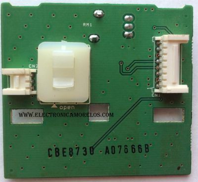 BOTON POWER CON IR SENSOR / PARA TV / SAMSUNG BN96-07666B / BN41-00845A / 07666B / MODELO PL42A410C1DXZX BF09	 - Imagen 2