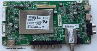 MAIN / VIZIO 756TXDCB02K038 / 715G5904-M01-000-004X / TXDCB02K0380002 / MODELO E390-A1 LTYWNQLP	