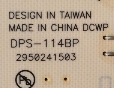 FUENTE DE PODER / SANYO / 1AV4U20C44700 / DPS-114BP / 2950241503 / MODELO DP32640 P32640-03	 - Imagen 4