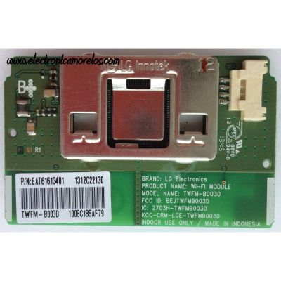 MODULO DE WI-FI / LG EAT61613401 / TWFM-B003D / BEJTWFMB003D / KCC-CRM-LGE-TWFMB003D / MODELO 37LT777H-UA.BUSWLJR	