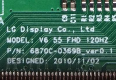 T-CON PARA TV LG / NUMERO DE PARTE 6871L-2430D / 6870C-0369B / SUSTITUTAS 6871L-2603A / 6871L-2762B / 6871L-2430H / 6871L-2627E / 6871L-2627C / PANEL LC550EUF (SD)(A1) / MODELOS 55LS4500-UD.AUSWLUR / 55LV5500-UA.AUSYLJR / 55LV5500-UA.AUSYLUR / AUSYLHR - Imagen 2