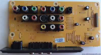 TARJETA DE SALIDA DE A/V / SYLVANIA A71F9MPS-4 / A71F9MPS / BA71F0F01024-4 / MODELO LC320SS8A	