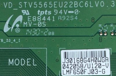 T-CON PARA TV SAMSUNG / NUMERO DE PARTE LJ94-30168G / BN96-30714A / VD_STV5565EU22BC6LV0.3 / VD_STV5565EU22BC6LV0.1 / SUSTITUTAS BN96-34324A / 31525C / BN96-30712A / 30167G / MODELOS UN65HU7200 / UN65HU7250 / UN65HU8700 / UN65HU9000 - Imagen 2