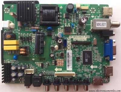 MAIN / FUENTE / SANYO B14031230 / 02-SHY39B-CYS0 / TP.MS3393T.P68 / 3MS3393X-1 / MODELO DP24E14 P24E14-00	