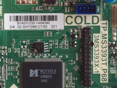 MAIN / FUENTE / SANYO B14031230 / 02-SHY39B-CYS0 / TP.MS3393T.P68 / 3MS3393X-1 / MODELO DP24E14 P24E14-00	 - Imagen 2