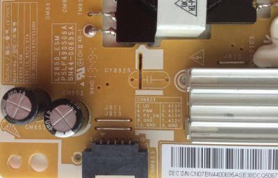 FUENTE DE PODER PARA TV SAMSUNG / BN4400695A / L28S0_ESM / PSLF490S06A / BN44-00695A / MODELOS LT28D310ES/EN / LT28D / HG28EC / HG28 / LT28E / UA28J / UE28H / LT28H / UE28H4005 / UE28J / UN28K / UN28H4000 / UN28H4500 / MAS MODELOS EN DESCRIPCIÓN	 - Imagen 2