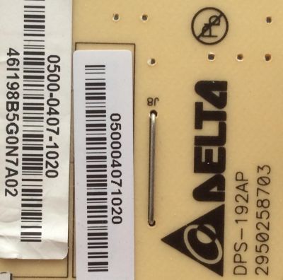 FUENTE DE PODER / VIZIO 0500-0407-1020 / DPS-192AP / 2950258703 / 050004071020 / MODELOS E371VL LATKHJFM / E370VL LAUKHJAL - Imagen 3