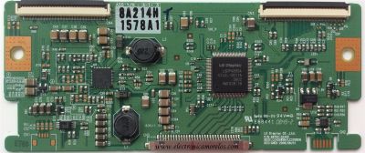 T-CON PARA TV LG / NUMERO DE PARTE 6871L-1578A / 1578A / 6870C-0240C / LC420WXN/LC370WXN / PANEL LC370WXE (SB)(A1) / MODELO 37LH20-UA / 37LG710H-UA / 37LH2000-ZA / 37LH200C-UA / 37LH3000-ZA / 37LH20-UA.BUSVLJM