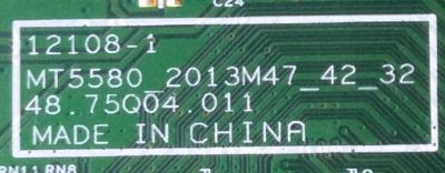 MAIN PARA TV VIZIO 55.75Q01.B01G / 12108-1 / 48.75Q04.011 / 5575Q01B01G / MT5580 / 2013M47_42_32 / PANEL V470FWSS01 / MODELO M471I-A2 LWJJOLBQ - Imagen 3