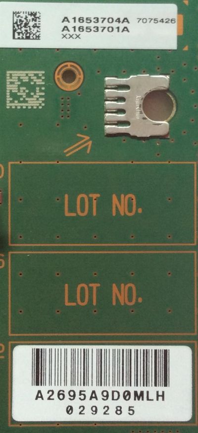 T-CON / SONY A-1653-704-A / A1653704A / 2695A / 1-878-791-11 / A1653701A / MODELO KDL-52XBR9	 - Imagen 2