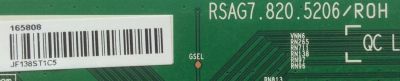 T-CON PARA TV HISENSE / NUMERO DE PARTE 165808 / RSAG7.820.5206/ROH / PANEL HE550GF-B51(1000)\PW1 / MODELO 55K610GWN - Imagen 2