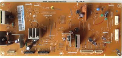 FUENTE DE PODER / TOSHIBA 75005784 / PE0247A / V28A00030901 / CCP-6400S / MODELO 32LV67U	