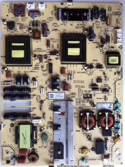 FUENTE DE PODER / SONY 1-474-287-11 / 147428711 / APS-285(CH) / 1-883-804-11 / MODELO KDL-40EX521	