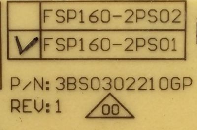 FUENTE DE PODER / VIZIO 0500-0405-1310 / 3BS0302210GP / FSP160-2PS01 / MODELO E321VL LAUKHLQN	 - Imagen 2