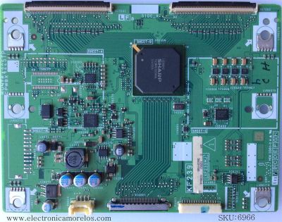 T-CON / SHARP RUNTK4225TP / KF-239 / XF239WJ / MODELO LC46LE700UN / LC40LE700UN / LC52LE700UN / PANEL LK400DFZB2Z	