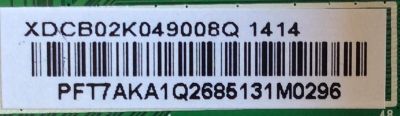 MAIN / VIZIO 756XDCB02K049 / 715G6274-M01-000-004F / XDCB02K049010Q / MODELO E280i-A1	 - Imagen 2